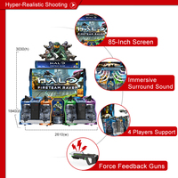 Halo Fireteam Raven Nouvelle Machine de Jeu Vidéo d'Arcade à Monnayeur Simulateur de Tir pour 4 Joueurs