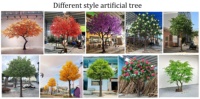Arbre d'érable artificiel réaliste de 8,5 pieds, livraison rapide en 7 jours, décoration intérieure pour centre commercial, bureau, restaurant