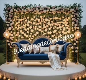 Premium Wedding <b>Sofa</b> for Bride and Groom Stylish Upholstered Couch for Marriage Ceremony Reception Events - Product Image 5