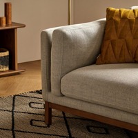 Sofa in Box 2/3-Sitzer Modulares L-förmiges Ecksofa mit Hochdichteschaumstoff-Bezug Luxuriöses Design für Wohnzimmer