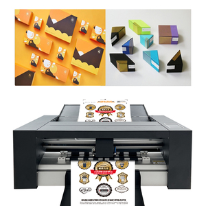 Machine de découpe d'étiquettes à double tête HG370D avec rainurage et découpe de contour par caméra, alimentation automatique 350 mm, découpe semi-complète et rainurage en une seule passe - Product Image 5