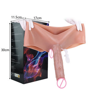 Consolador de eyaculación <span class=keywords><strong>grande</strong></span> realista pantalones de silicona mujer lesbiana <span class=keywords><strong>Strapon</strong></span> consolador sólido G-spot estimular juguetes sexuales para adultos - Product Image 2