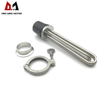 Élément chauffant de brassage 240v 4.5kw 2 "Tri Clover Clamp Immersion Heater