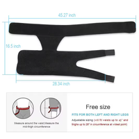 Sport cuisse Compression manchon taille soutien hanche orthèse aine Wrap sciatique nerf orthèse pour hanche fléchisseur arthrite tiré Muscles