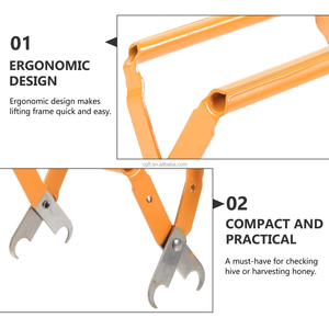 Nuevo Clip <span class=keywords><strong>de</strong></span> Extracción <span class=keywords><strong>de</strong></span> Nido <span class=keywords><strong>de</strong></span> Acero Inoxidable Estilo Europeo con Acabado Naranja, Herramienta para Apicultura, Venta al por Mayor - Product Image 5
