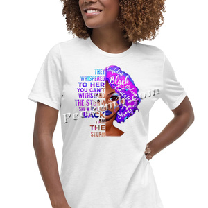 Afro nữ hoàng long lanh HTV truyền nhiệt sắt trên melanin cô gái Vinyl bó phụ nữ da đen cho tùy chỉnh áo phông - Product Image 6