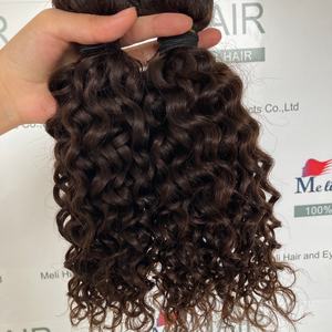 Extensiones de Cabello con Ondas Suaves # 2 Colores de Cabello # 27 Paquetes de Cabello Rubio Miel # Extensiones de Cabello Humano 100% en 4 Colores, Doble Trama a Máquina - Product Image 5