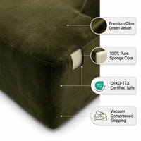 Ensemble de canapé-lit sectionnel moderne en tissu pour salon et chambre à coucher, éponge emballée sous vide
