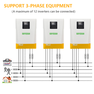 SUYEEGO Prix Usine 5Kva 6Kva MPPT 110A 500Vdc Entrée PV 220Vac 48V Fonction Parallèle 5500W Monophasé Hybride Solaire SYGHBP-5 - Product Image 3