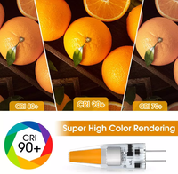 LOHAS Lustre décoratif en céramique mini lampe de maïs G4 base 12V 5W 3000K 6000K LED mini lampe de maïs G4 ampoule led pour lustre