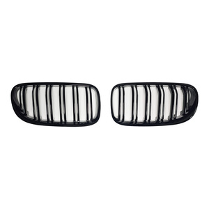 Rejilla delantera BMW negra de ABS de repuesto para E92 2010-2013 con diseño de doble barra - Product Image 2
