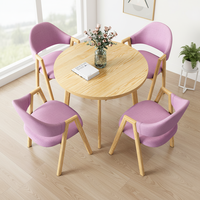 Ensemble de table et de chaises de salle à manger en marbre européen moderne et durable, mobilier de restaurant pour usage commercial