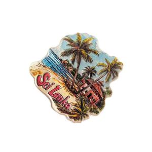 Imanes de Resina Pulida en 3D de la Isla de Sri Lanka, Duraderos, con Paisaje Tropical, Recuerdo de Viaje, Decoración para el Hogar, Regalo - Product Image 2