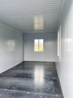 Conteneur de conception méditerranéenne pliable ou modulaire pour garage de voiture, utilisation en parking, conteneur détachable de 20 pieds avec porte à enroulement