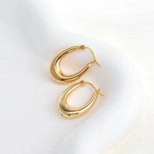 Pendientes Xinfly Personalizados de Oro Amarillo de 18K con Forma de Gota de Agua, Joyería Simple AU750 para la Parte Delantera de la Oreja - Product Image 4