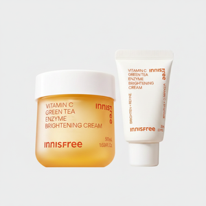 INNISFREE High Quality Vitamin C Green Tea Enzyme Brightening Cream Set (50ml + 20ml) - Product Image 2