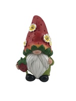 Polyrésine nain de jardin Statue printemps été décor à la maison extérieur Statuette résine Souvenir modèle