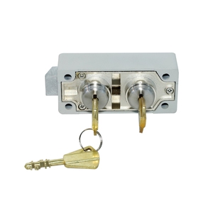 JZ-01 Safe Deposit <b>Box</b> Dual Brass Key <b>Lock</b> with UL Certificate with Master Key and Client Keys - Product Image 2