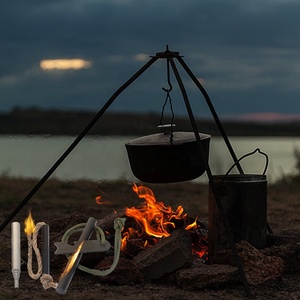 Equipo de supervivencia Glamping Firesteel <span class=keywords><strong>Camp</strong></span> <span class=keywords><strong>Buddy</strong></span> Bushcraft Feuerstahl Set con soplete de arranque de fuego - Product Image 6