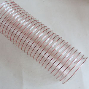 أنابيب مطاطية شفافة صلبة بقطر 2 بوصة، مصنوعة من السيليكون مع سلك فولاذي داخلي، أنابيب مرنة من البلاستيك PVC والبولي يوريثان المموج - Product Image 5