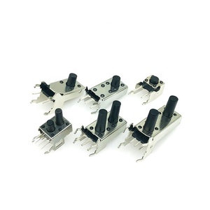 Interruptor Táctil <span class=keywords><strong>de</strong></span> 12V 0.5A 6*6*7H con Soporte, Interruptor Táctil Serie 6*6, Botón Pulsador <span class=keywords><strong>de</strong></span> 6x6mm, Interruptor Táctil Horizontal con Soporte - Product Image 2