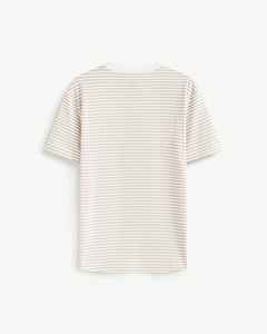 Camiseta Formal de Manga Corta para Hombre, Cuello Redondo, Color Sólido, 100% Algodón, Transpirable, Antiarrugas, Tejido de Punto Ecológico - Product Image 2