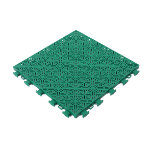 TIANSU 25cmx25cm Carreaux en plastique PP portables à emboîtement pour sol de terrain de sport extérieur pour basketball/tennis/volley-ball - Product Image 5