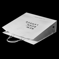 Luxury Brown Paperboard Custom Printed Gold Foil Logo Durable Recyclable Gift Bag for Shoes & Clothing Exhibitions