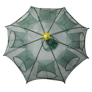 2025 <strong>Folded</strong> Umbrella Nylon Trap <strong>Net</strong> 8 Holes Fishing <strong>Nets</strong> for Shrimp and Crab - Product Image 1