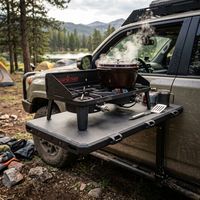 Mesa Lateral Magnética para Autos SUV y Camionetas, Estante Plegable Portátil de Aluminio para Viajes por Tierra, Picnic, Camping y Cocina Todoterreno