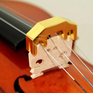 Sourdine d'entraînement en métal doré de qualité pour violon, pièce d'instrument de musique - Product Image 3