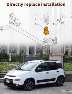 Kit de butées de suspension avant et arrière pour <span class=keywords><strong>Fiat</strong></span> <span class=keywords><strong>500</strong></span> Abarth, Panda 2012-2023, bloc tampon en caoutchouc pour <span class=keywords><strong>amortisseur</strong></span>, 1 paire/ensemble - Product Image 6