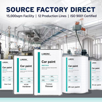 Diluant de peinture automobile haute teneur en solides pour la retouche OEM, qualité résine importée, évaporation, haute brillance, forte solvabilité, 0,5L