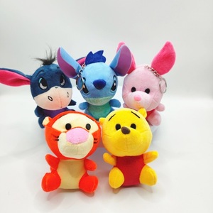 Peluche a forma di <span class=keywords><strong>orsetto</strong></span>, maiale, asino, simpatici animali, da 4 e 8 pollici, in materiale PP, per il commercio transfrontaliero, portachiavi e per macchine a gru - Product Image 1
