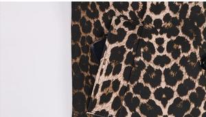 OUDINA Cappotto Lungo Invernale da Donna, Taglia XXL Plus, Sopra <span class=keywords><strong>il</strong></span> Ginocchio, Casual, Stampa Leopardata, Oversize - Product Image 5