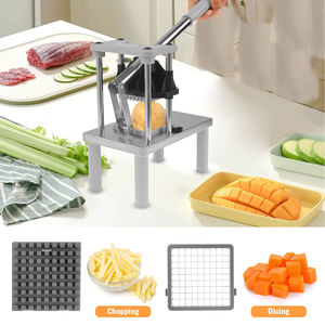 Mini Procesador de Alimentos de 500W, Cortador de Verduras y Frutas de Plástico, Cortador de Papas Fritas, 2 Cuchillas de Repuesto, Uso Doméstico de Alta Resistencia - Product Image 6
