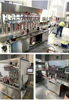 Machine de mélange de pâte liquide de remplissage de piston semi-automatique grande trémie pour l'emballage de sac pour l'application chimique de sauce chili et d'huile