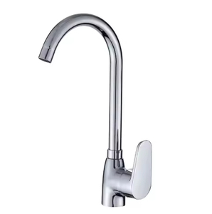 Nieuw Binnen Klassiek Enkel Handvat Verchroomd Keukenmixer Kraan Warm Koud Water Besparende Kraan Messing Gootsteen Badkamer Kraan - Product Image 1