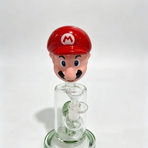 Cachimba de cristal transparente con diseño de cabeza de personaje, novedosa, para fiestas, artículos de bebida personalizados - Product Image 2