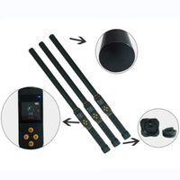 Lecteur RFID portable YIAN standard complet pour animaux, ABS, basse fréquence 134,2 kHz, lecteur de puces pour une distance de lecture de 4,0 à 8 cm