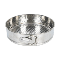 Moule à gâteau à fond amovible en acier inoxydable de 7 pouces avec clip de verrouillage, compatible four, non toxique, écologique, facile à utiliser