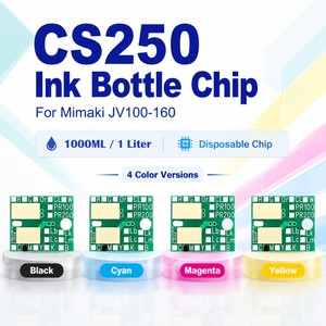 Bouteille d'encre jetable 4 couleurs 1000 ml / 1 litre CS250 CS 250 avec puce pour Mimaki <span class=keywords><strong>JV100</strong></span>-<span class=keywords><strong>160</strong></span> <span class=keywords><strong>JV100</strong></span> <span class=keywords><strong>160</strong></span> - Product Image 4
