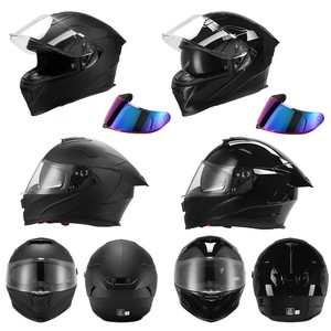 <span class=keywords><strong>Casco</strong></span> de Motocicleta Integral TCMT DOT de Seguridad para Adultos, con Doble Visera y Protector Tintado Adicional, para Motocicleta de Calle y Todoterreno, Tallas S/M/L/XL - Product Image 1