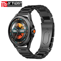 Montre connectée HW5 PRO+ en acier inoxydable, écran AMOLED, 1 Go de RAM, autonomie de 10 jours, musique locale, NFC, suivi du sommeil et de l'activité