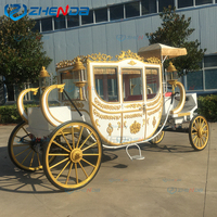Chariot royal classique de luxe blanc haut de gamme personnalisé avec climatiseur/chariot électrique de tourisme européen