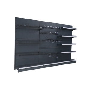 Rak <span class=keywords><strong>Display</strong></span> logam hitam rak Gondola ritel logo warna kustom rak Mingxin pabrik kualitas tinggi - Product Image 4