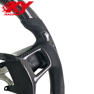 Accessoires intérieurs automobiles, volant en cuir et fibre de carbone, compatible avec Dodge RAM 1500 2500 3500 TRX SRT 2010-2018 - Product Image 2