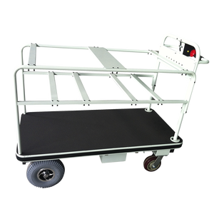 24v 전원 물류 전기 트럭 스테인레스 스틸 전기 트롤리 카트 저장 토트 박스 일출 400w 정원 도구 저장 - Product Image 4