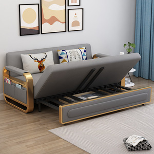 Canapé-<span class=keywords><strong>lit</strong></span> de luxe léger, multifonctionnel, <span class=keywords><strong>pliable</strong></span>, pour <span class=keywords><strong>une</strong></span> ou deux personnes, meubles de salon, canapé-<span class=keywords><strong>lit</strong></span> coulissant - Product Image 2