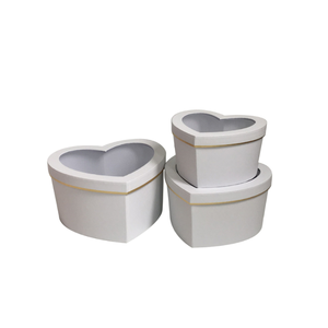 Hộp hoa hình trái tim có nắp rõ ràng Hộp Quà Tặng cửa sổ sáng tạo cho hoa hồng đám cưới ngày kỷ niệm ngày Valentine - Product Image 1